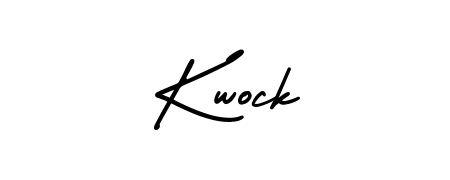 Create your official email sign-off with Kwock name in AmerikaSignatureDemo-Regular style. Crisp, clean, and perfectly legible across all screens. Kwock signature style 3 images and pictures png