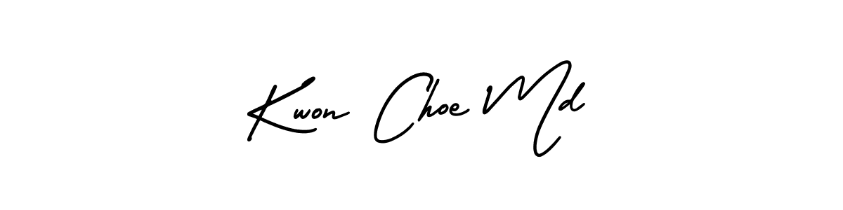 This is the best signature style for the Kwon Choe Md name. Also you like these signature font (AmerikaSignatureDemo-Regular). Mix name signature. Kwon Choe Md signature style 3 images and pictures png