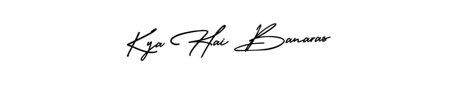 Kya Hai Banaras stylish signature style. Best Handwritten Sign (AmerikaSignatureDemo-Regular) for my name. Handwritten Signature Collection Ideas for my name Kya Hai Banaras. Kya Hai Banaras signature style 3 images and pictures png