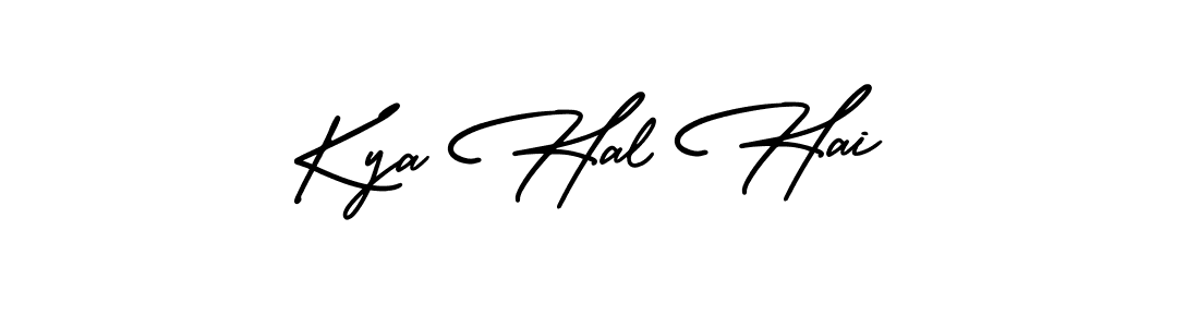 Design your own signature with our free online signature maker. With this signature software, you can create a handwritten (AmerikaSignatureDemo-Regular) signature for name Kya Hal Hai. Kya Hal Hai signature style 3 images and pictures png