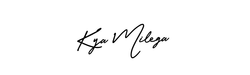 Also we have Kya Milega name is the best signature style. Create professional handwritten signature collection using AmerikaSignatureDemo-Regular autograph style. Kya Milega signature style 3 images and pictures png