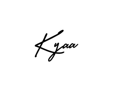 It looks lik you need a new signature style for name Kyaa. Design unique handwritten (AmerikaSignatureDemo-Regular) signature with our free signature maker in just a few clicks. Kyaa signature style 3 images and pictures png