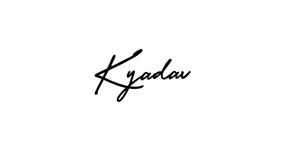 Make a beautiful signature design for name Kyadav. Use this online signature maker to create a handwritten signature for free. Kyadav signature style 3 images and pictures png