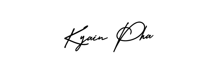 Check out images of Autograph of Kyain Pha name. Actor Kyain Pha Signature Style. AmerikaSignatureDemo-Regular is a professional sign style online. Kyain Pha signature style 3 images and pictures png