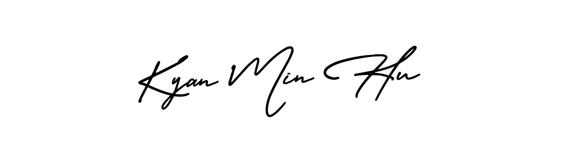 How to Draw Kyan Min Hu signature style? AmerikaSignatureDemo-Regular is a latest design signature styles for name Kyan Min Hu. Kyan Min Hu signature style 3 images and pictures png