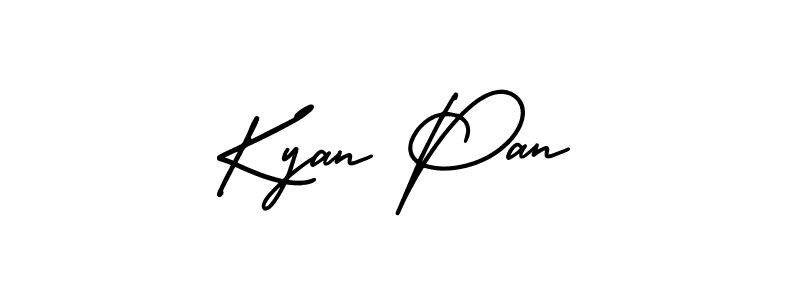 Design your own signature with our free online signature maker. With this signature software, you can create a handwritten (AmerikaSignatureDemo-Regular) signature for name Kyan Pan. Kyan Pan signature style 3 images and pictures png