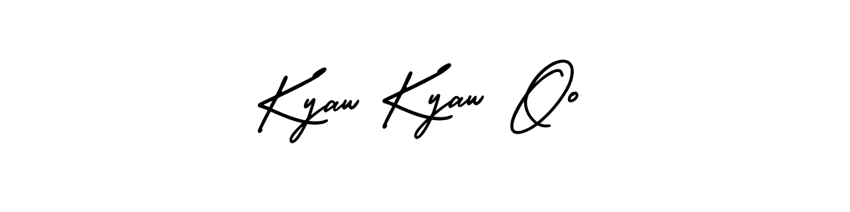 AmerikaSignatureDemo-Regular is a professional signature style that is perfect for those who want to add a touch of class to their signature. It is also a great choice for those who want to make their signature more unique. Get Kyaw Kyaw Oo name to fancy signature for free. Kyaw Kyaw Oo signature style 3 images and pictures png