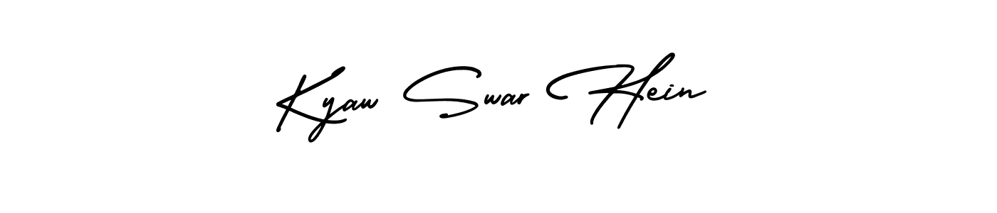 Make a beautiful signature design for name Kyaw Swar Hein. Use this online signature maker to create a handwritten signature for free. Kyaw Swar Hein signature style 3 images and pictures png