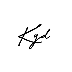 How to make Kyd signature? AmerikaSignatureDemo-Regular is a professional autograph style. Create handwritten signature for Kyd name. Kyd signature style 3 images and pictures png