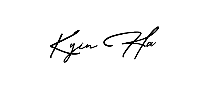 This is the best signature style for the Kyin Ha name. Also you like these signature font (AmerikaSignatureDemo-Regular). Mix name signature. Kyin Ha signature style 3 images and pictures png