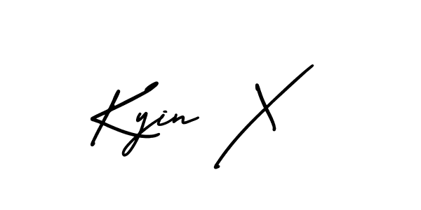 Similarly AmerikaSignatureDemo-Regular is the best handwritten signature design. Signature creator online .You can use it as an online autograph creator for name Kyin X. Kyin X signature style 3 images and pictures png