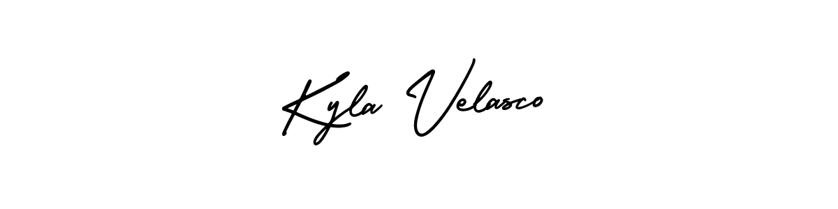 Make a beautiful signature design for name Kyla Velasco. With this signature (AmerikaSignatureDemo-Regular) style, you can create a handwritten signature for free. Kyla Velasco signature style 3 images and pictures png