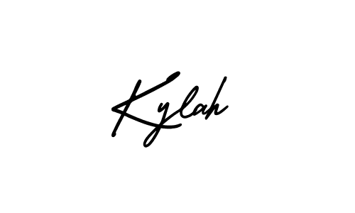 if you are searching for the best signature style for your name Kylah. so please give up your signature search. here we have designed multiple signature styles  using AmerikaSignatureDemo-Regular. Kylah signature style 3 images and pictures png