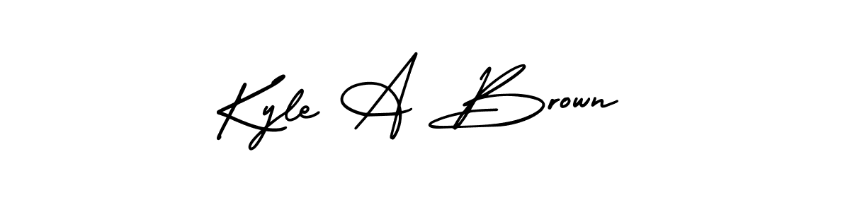 Best and Professional Signature Style for Kyle A Brown. AmerikaSignatureDemo-Regular Best Signature Style Collection. Kyle A Brown signature style 3 images and pictures png