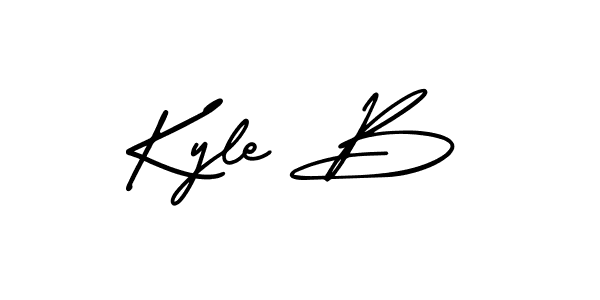 Also we have Kyle B name is the best signature style. Create professional handwritten signature collection using AmerikaSignatureDemo-Regular autograph style. Kyle B signature style 3 images and pictures png