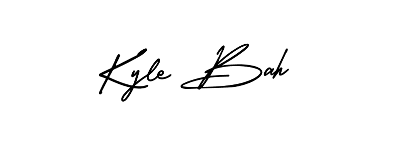 Also You can easily find your signature by using the search form. We will create Kyle Bah name handwritten signature images for you free of cost using AmerikaSignatureDemo-Regular sign style. Kyle Bah signature style 3 images and pictures png