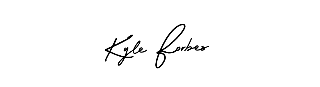 How to make Kyle Forbes name signature. Use AmerikaSignatureDemo-Regular style for creating short signs online. This is the latest handwritten sign. Kyle Forbes signature style 3 images and pictures png