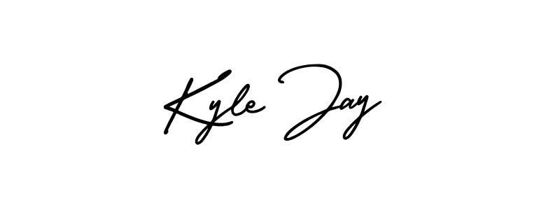 AmerikaSignatureDemo-Regular is a professional signature style that is perfect for those who want to add a touch of class to their signature. It is also a great choice for those who want to make their signature more unique. Get Kyle Jay name to fancy signature for free. Kyle Jay signature style 3 images and pictures png