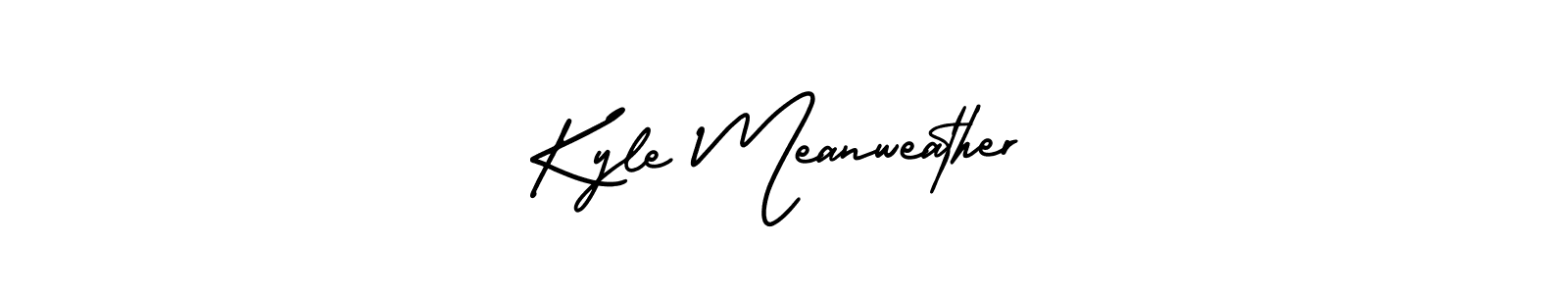 How to make Kyle Meanweather name signature. Use AmerikaSignatureDemo-Regular style for creating short signs online. This is the latest handwritten sign. Kyle Meanweather signature style 3 images and pictures png