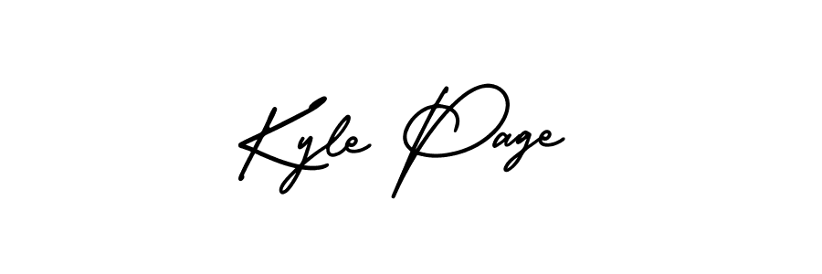 Design your own signature with our free online signature maker. With this signature software, you can create a handwritten (AmerikaSignatureDemo-Regular) signature for name Kyle Page. Kyle Page signature style 3 images and pictures png