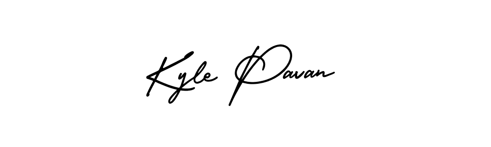 Create a beautiful signature design for name Kyle Pavan. With this signature (AmerikaSignatureDemo-Regular) fonts, you can make a handwritten signature for free. Kyle Pavan signature style 3 images and pictures png