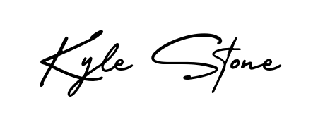 Enhance your business communications with Kyle Stone signature in AmerikaSignatureDemo-Regular lettering. Clean, modern, and universally compatible. Kyle Stone signature style 3 images and pictures png