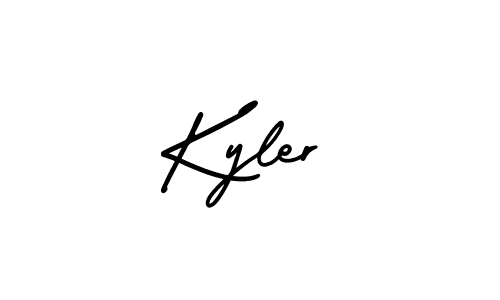 How to make Kyler signature? AmerikaSignatureDemo-Regular is a professional autograph style. Create handwritten signature for Kyler name. Kyler signature style 3 images and pictures png