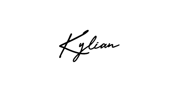 Kylian stylish signature style. Best Handwritten Sign (AmerikaSignatureDemo-Regular) for my name. Handwritten Signature Collection Ideas for my name Kylian. Kylian signature style 3 images and pictures png