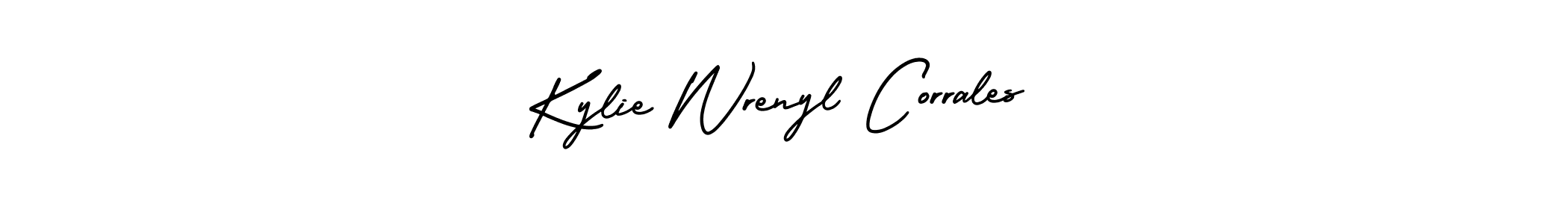 How to make Kylie Wrenyl Corrales name signature. Use AmerikaSignatureDemo-Regular style for creating short signs online. This is the latest handwritten sign. Kylie Wrenyl Corrales signature style 3 images and pictures png