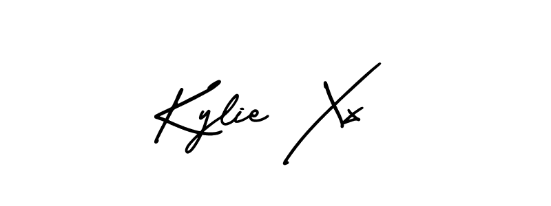 How to make Kylie Xx name signature. Use AmerikaSignatureDemo-Regular style for creating short signs online. This is the latest handwritten sign. Kylie Xx signature style 3 images and pictures png