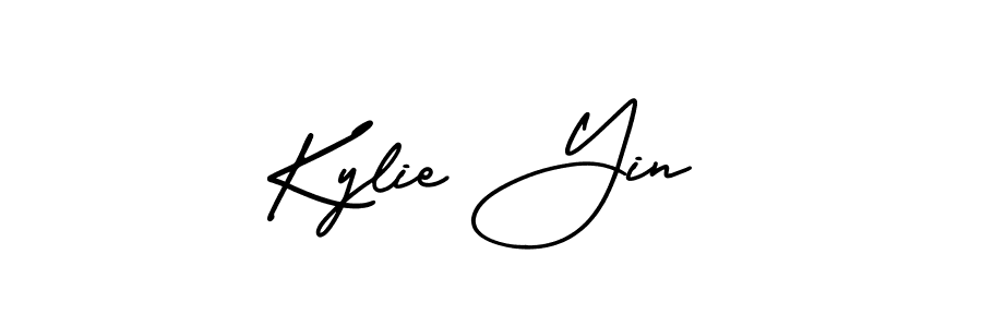 This is the best signature style for the Kylie Yin name. Also you like these signature font (AmerikaSignatureDemo-Regular). Mix name signature. Kylie Yin signature style 3 images and pictures png