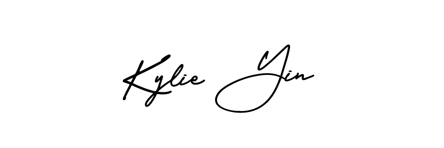 This is the best signature style for the Kylie Yin name. Also you like these signature font (AmerikaSignatureDemo-Regular). Mix name signature. Kylie Yin signature style 3 images and pictures png