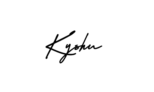 Create a beautiful signature design for name Kyshu. With this signature (AmerikaSignatureDemo-Regular) fonts, you can make a handwritten signature for free. Kyshu signature style 3 images and pictures png