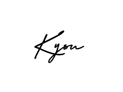 Design your own signature with our free online signature maker. With this signature software, you can create a handwritten (AmerikaSignatureDemo-Regular) signature for name Kysu. Kysu signature style 3 images and pictures png