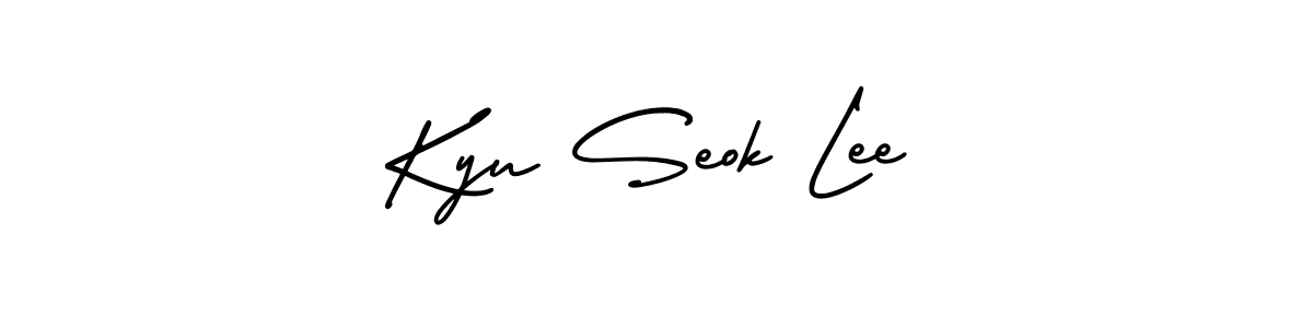 Also You can easily find your signature by using the search form. We will create Kyu Seok Lee name handwritten signature images for you free of cost using AmerikaSignatureDemo-Regular sign style. Kyu Seok Lee signature style 3 images and pictures png