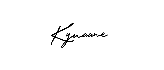 It looks lik you need a new signature style for name Kyuaane. Design unique handwritten (AmerikaSignatureDemo-Regular) signature with our free signature maker in just a few clicks. Kyuaane signature style 3 images and pictures png