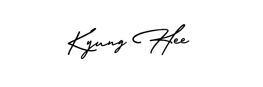 This is the best signature style for the Kyung Hee name. Also you like these signature font (AmerikaSignatureDemo-Regular). Mix name signature. Kyung Hee signature style 3 images and pictures png