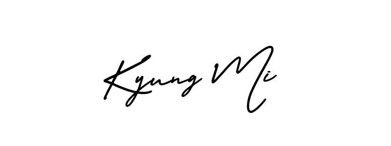 This is the best signature style for the Kyung Mi name. Also you like these signature font (AmerikaSignatureDemo-Regular). Mix name signature. Kyung Mi signature style 3 images and pictures png