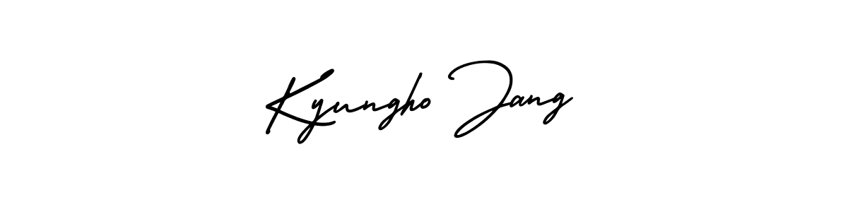 if you are searching for the best signature style for your name Kyungho Jang. so please give up your signature search. here we have designed multiple signature styles  using AmerikaSignatureDemo-Regular. Kyungho Jang signature style 3 images and pictures png