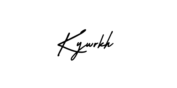 Use a signature maker to create a handwritten signature online. With this signature software, you can design (AmerikaSignatureDemo-Regular) your own signature for name Kywrkh. Kywrkh signature style 3 images and pictures png