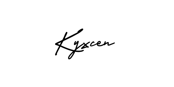 Use a signature maker to create a handwritten signature online. With this signature software, you can design (AmerikaSignatureDemo-Regular) your own signature for name Kyxcen. Kyxcen signature style 3 images and pictures png