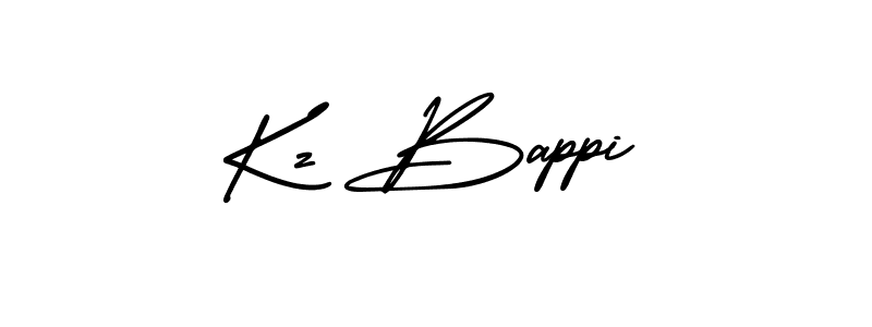 How to make Kz Bappi signature? AmerikaSignatureDemo-Regular is a professional autograph style. Create handwritten signature for Kz Bappi name. Kz Bappi signature style 3 images and pictures png