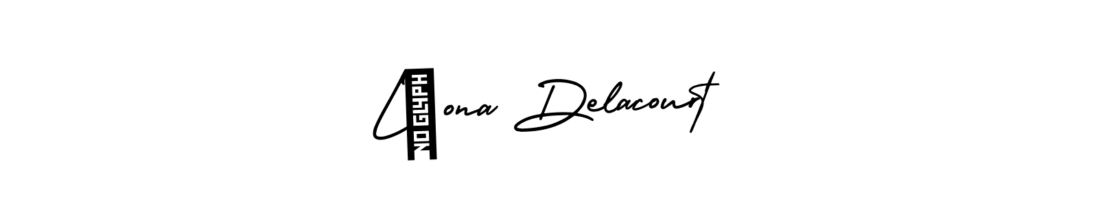 Use a signature maker to create a handwritten signature online. With this signature software, you can design (AmerikaSignatureDemo-Regular) your own signature for name Léona Delacourt. Léona Delacourt signature style 3 images and pictures png