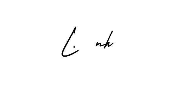 if you are searching for the best signature style for your name L…nh. so please give up your signature search. here we have designed multiple signature styles  using AmerikaSignatureDemo-Regular. L…nh signature style 3 images and pictures png