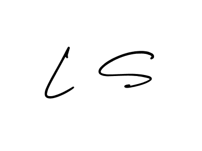 Design your own signature with our free online signature maker. With this signature software, you can create a handwritten (AmerikaSignatureDemo-Regular) signature for name L  S. L  S signature style 3 images and pictures png