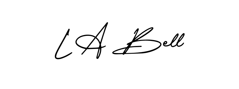 How to Draw L A Bell signature style? AmerikaSignatureDemo-Regular is a latest design signature styles for name L A Bell. L A Bell signature style 3 images and pictures png