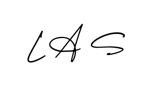 How to Draw L A S signature style? AmerikaSignatureDemo-Regular is a latest design signature styles for name L A S. L A S signature style 3 images and pictures png