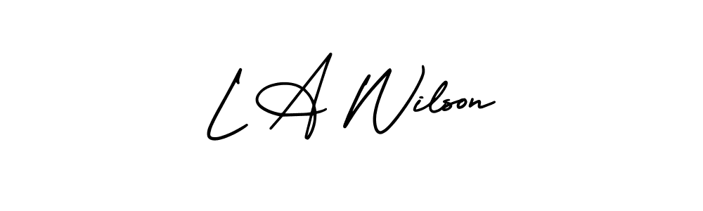 Check out images of Autograph of L A Wilson name. Actor L A Wilson Signature Style. AmerikaSignatureDemo-Regular is a professional sign style online. L A Wilson signature style 3 images and pictures png