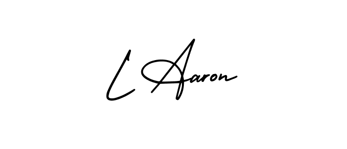 Best and Professional Signature Style for L Aaron. AmerikaSignatureDemo-Regular Best Signature Style Collection. L Aaron signature style 3 images and pictures png