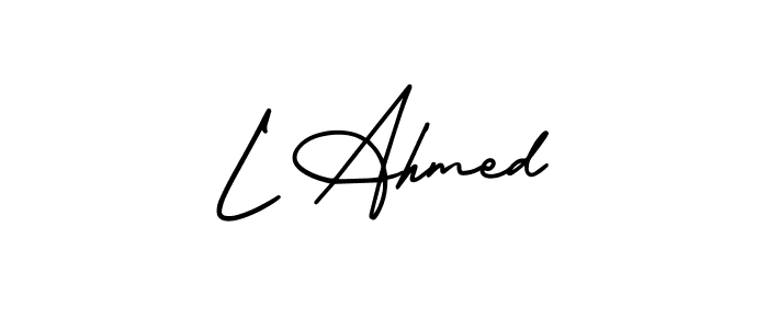 See photos of L Ahmed official signature by Spectra . Check more albums & portfolios. Read reviews & check more about AmerikaSignatureDemo-Regular font. L Ahmed signature style 3 images and pictures png